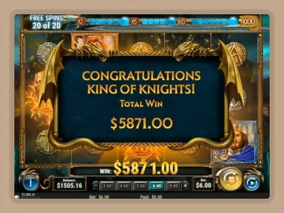 Picture from the article The Sword and The Grail Bonus Game: How to Collect All 4 Levels and Hit the x100 Multiplier